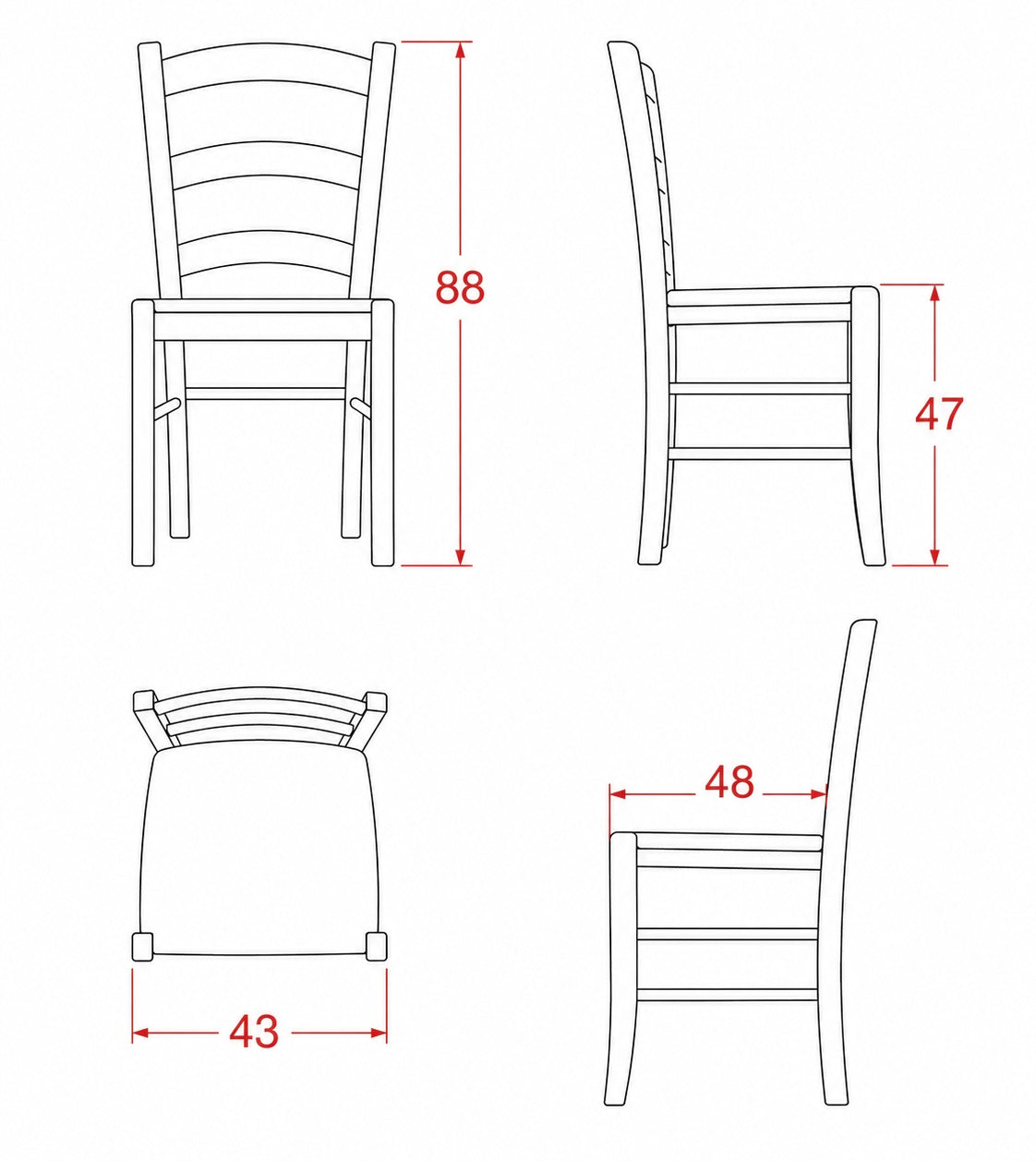 Sedia Venezia Legno / Paglia