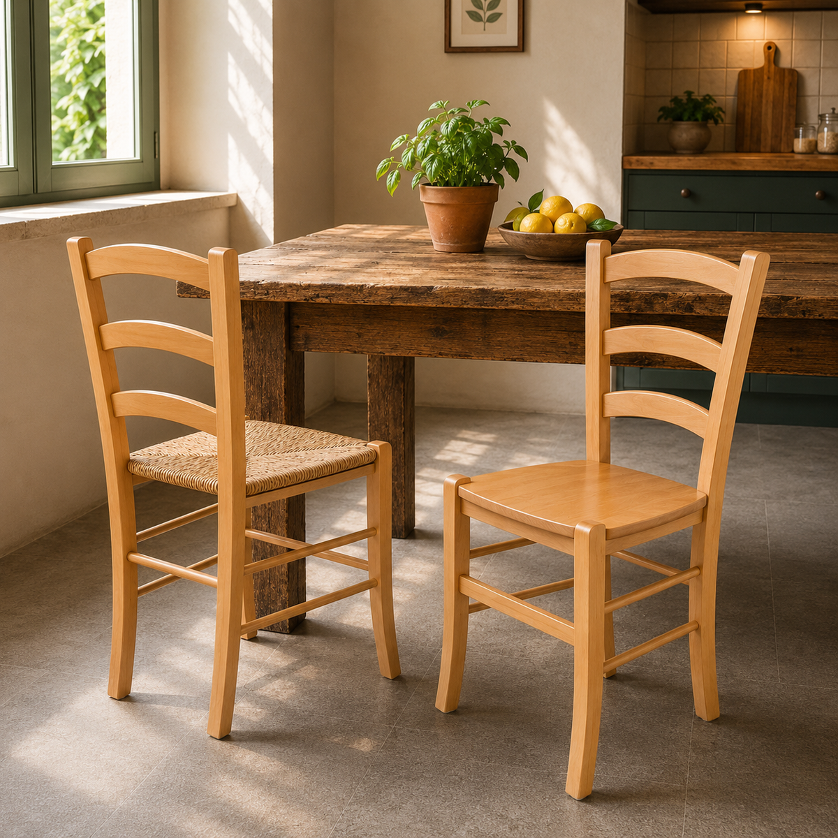 Sedia Venezia Legno / Paglia